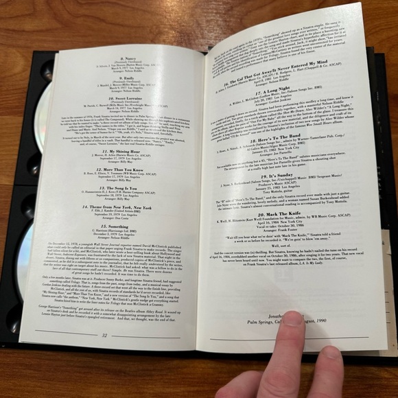 Vtg Frank Sinatra The Reprise Collection 1990 81 Tracks 4 CD Box Set EUC Tested - Picture 7 of 15